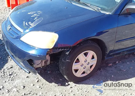 2003 Honda Civic Lx из США, поврежденный, VIN 1HGES16593L000320